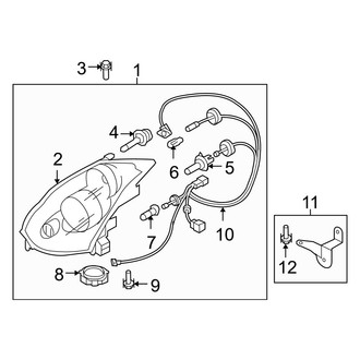 Infiniti OE - Front Lamps - Headlamp Components (Coupe)