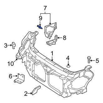 Infiniti OE - Radiator Support Air Duct Clip
