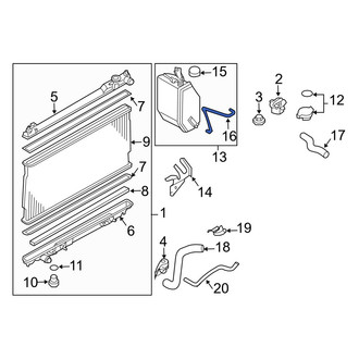 Infiniti OE - Engine Coolant Reservoir Hose