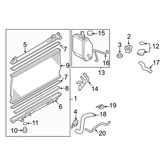 Infiniti OE - Cooling - Radiator & Components (Coupe)