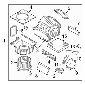 Infiniti OE - Air Conditioner & Heater - Blower Motor & Fan (Coupe)