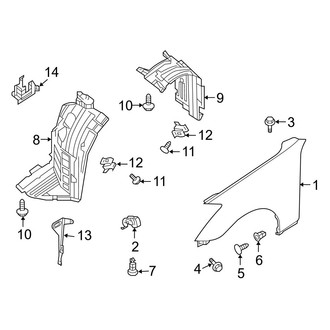 Infiniti OE - Fender & Components (Coupe)