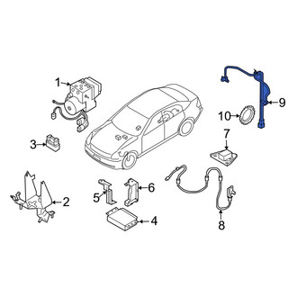 Infiniti OE - Rear ABS Wheel Speed Sensor
