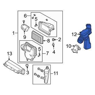 Infiniti OE - Rear Engine Air Intake Hose