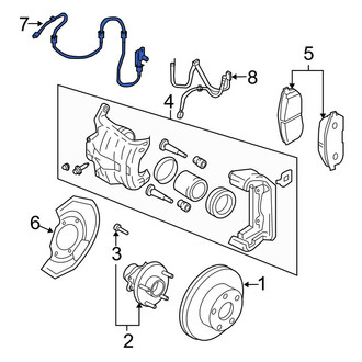 Infiniti OE - Front Left ABS Wheel Speed Sensor