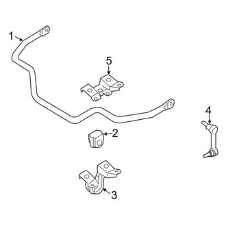 Infiniti OE - Front Suspension - Stabilizer Bar & Components (Base Coupe)