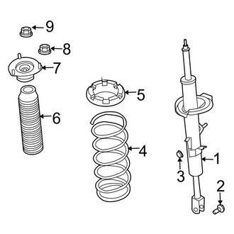 Infiniti OE - Front Suspension - Struts & Components (Coupe)