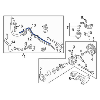 Infiniti OE - Power Steering Return Hose