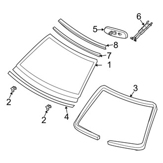 Infiniti OE - Windshield - Glass (Coupe)