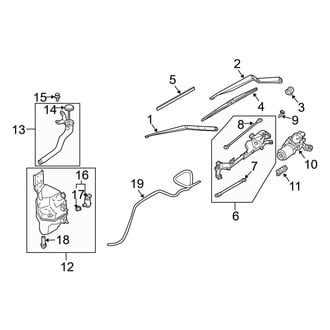 Infiniti OE - Windshield - Wiper & Washer Components (Base Coupe)