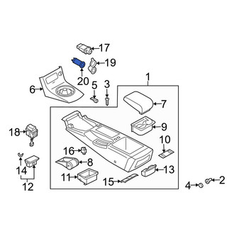 Infiniti OE - Center 12 Volt Accessory Power Outlet