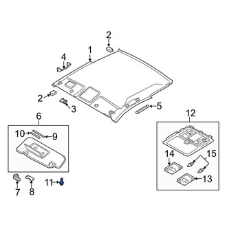 Infiniti OE - Sun Visor Screw