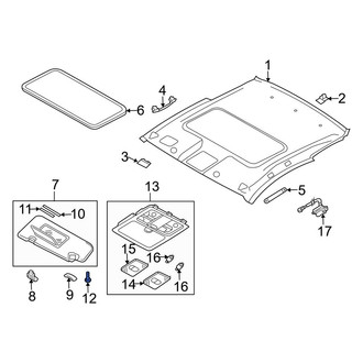 Infiniti OE - Sun Visor Screw