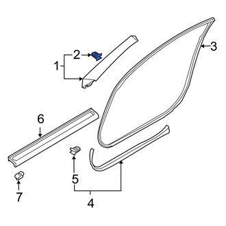 Infiniti OE - Body A-Pillar Trim Panel Clip