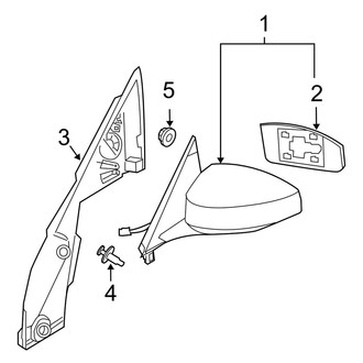 Infiniti OE - Door - Outside Mirrors (Coupe)