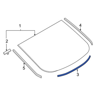 Infiniti OE - Rear Back Glass Seal