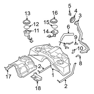 Infiniti OE - Fuel System Components (Coupe)