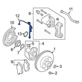 Infiniti OE - Rear ABS Wheel Speed Sensor