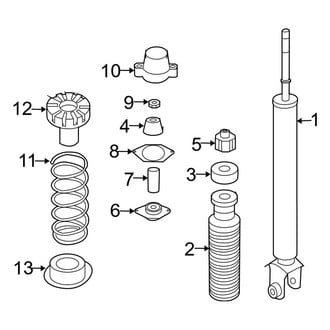 Infiniti OE - Rear Suspension - Shocks & Components (Coupe)