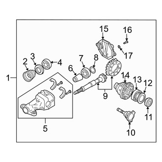 Infiniti OE - Rear Suspension - Axle & Differential (W/O Limited Slip), (Coupe)