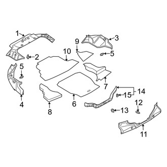 Infiniti OE - Rear Body & Floor - Interior Trim (Trunk Area), (Coupe)