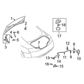 Infiniti OE - Deck Lid Latch Bolt