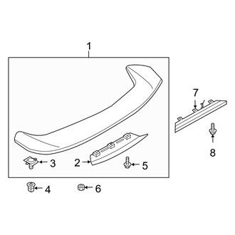 Infiniti OE - Trunk Lid - Spoiler (Coupe)