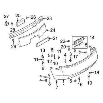 Infiniti OE - Door Seal Clip
