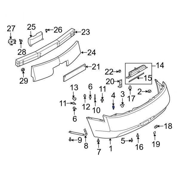 Bumper Cover Retainer