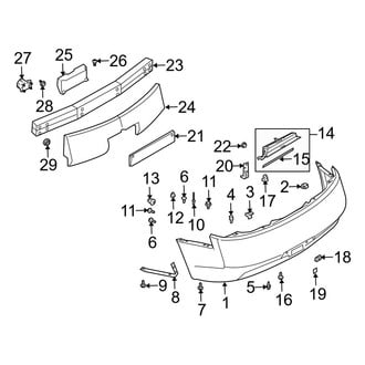 Infiniti OE - Rear Bumper - Bumper & Components (Coupe)