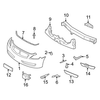 Infiniti OE - Front Bumper - Bumper & Components (W/O Sport Trim)