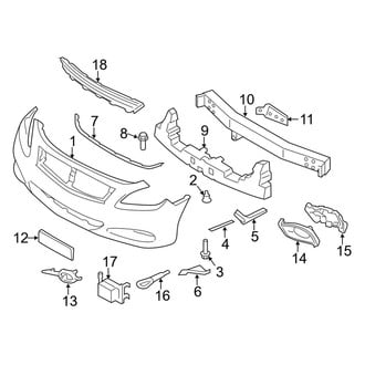Infiniti OE - Front Bumper - Bumper & Components (W/O Sport Trim)