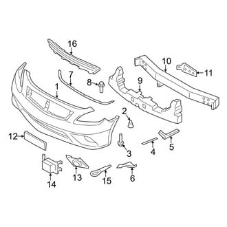 Infiniti OE - Front Bumper - Bumper & Components (With Sport Trim)
