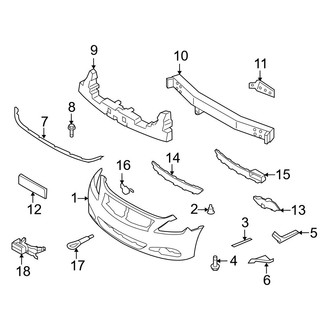 Infiniti OE - Front Bumper - Bumper & Components (With Sport Trim)