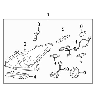 Infiniti OE - Front Lamps - Headlamp Components