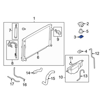 Infiniti OE - Upper Left Radiator Mount Bracket