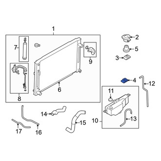 Infiniti OE - Radiator Mount Bracket