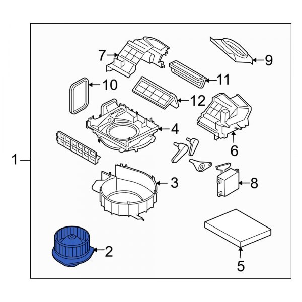 HVAC Blower Motor Assembly