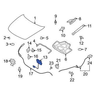 Infiniti OE - Front Left Hood Latch