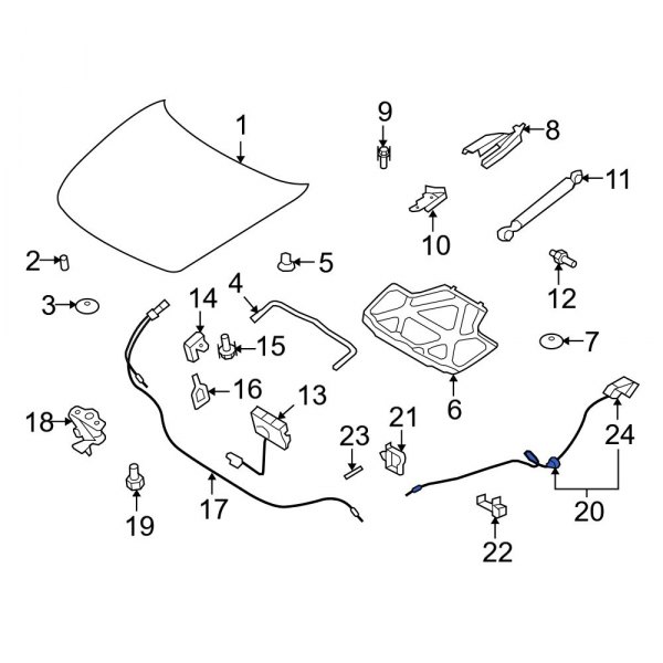 Hood Release Cable