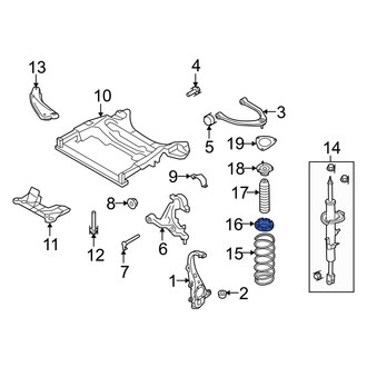 Infiniti OE - Rear Upper Coil Spring Insulator