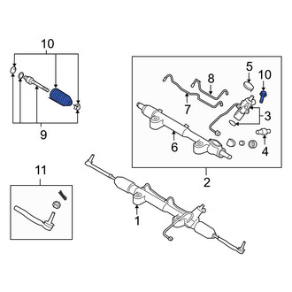 Infiniti OE - Right Rack and Pinion Bellows