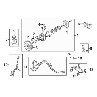 Infiniti OE - Steering Gear & Linkage - Pump & Hoses (W/O Sport Tuned)