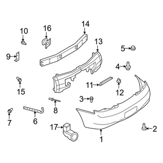 Infiniti OE - Rear Bumper - Bumper & Components (Base / Sport Convertible)