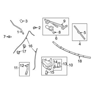 Infiniti OE - Windshield - Wiper & Washer Components
