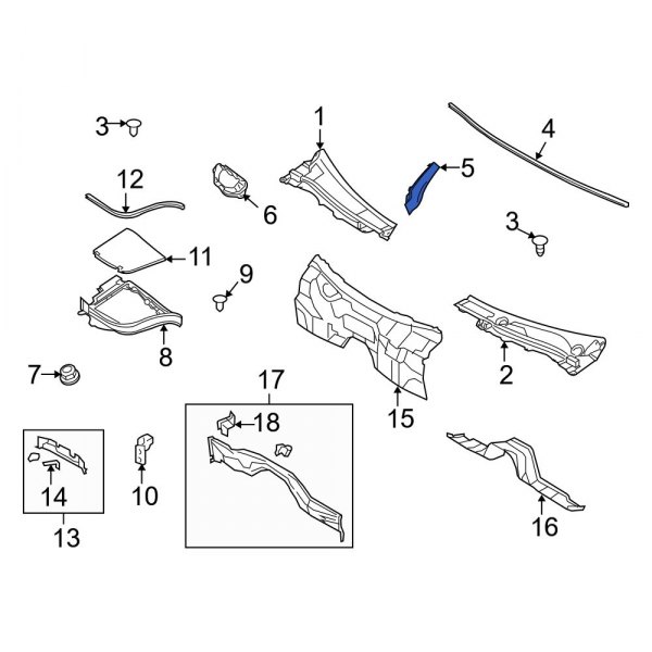 Cowl Molding