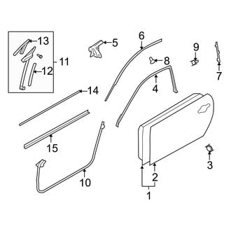 Infiniti OE - Front Door - Door & Components
