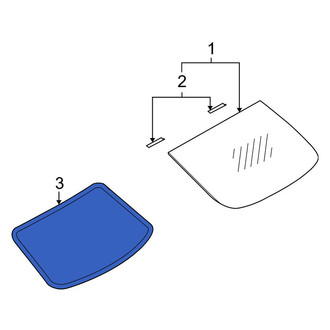 Infiniti OE - Rear Back Glass Seal
