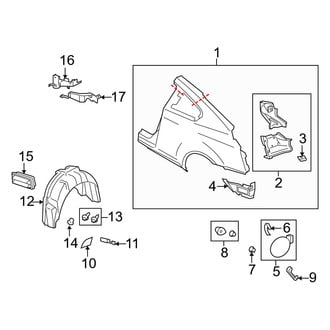 Infiniti OE - Quarter Panel & Components (Base / IPL / Journey / Sport / X Coupe)