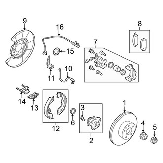 Infiniti OE - Rear Suspension - Brake Components (Brakes)